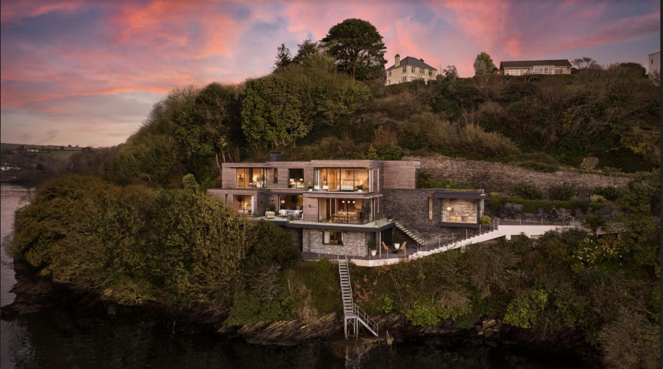 The Cornish waterside mansion worth GBP4.5m. (SWNS)