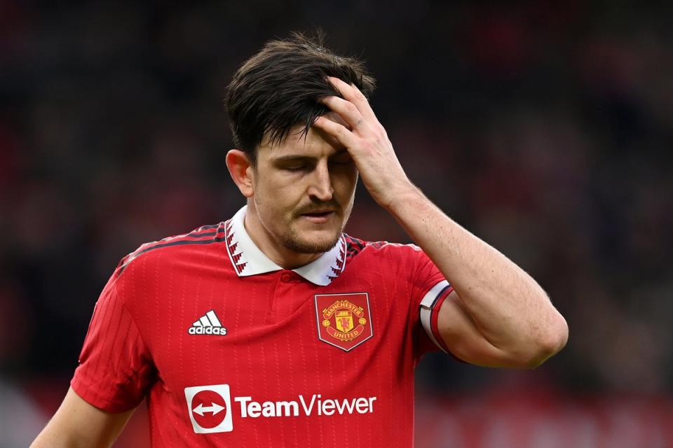 Harry Maguire’s fall from grace has been sharp under Erik ten Hag (Getty Images)