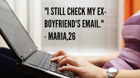 I still check my ex's email