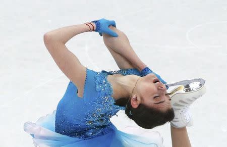 Figure Skating - ISU World Championships 2017 - Ladies Short Program - Helsinki, Finland - 29/3/17 - Evgenia Medvedeva of Russia competes. REUTERS/Grigory Dukor