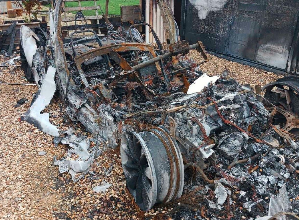 Used lithium ion batteries are thought to be responsible for 25 per cent of scrapyard fires, according to Autocar
