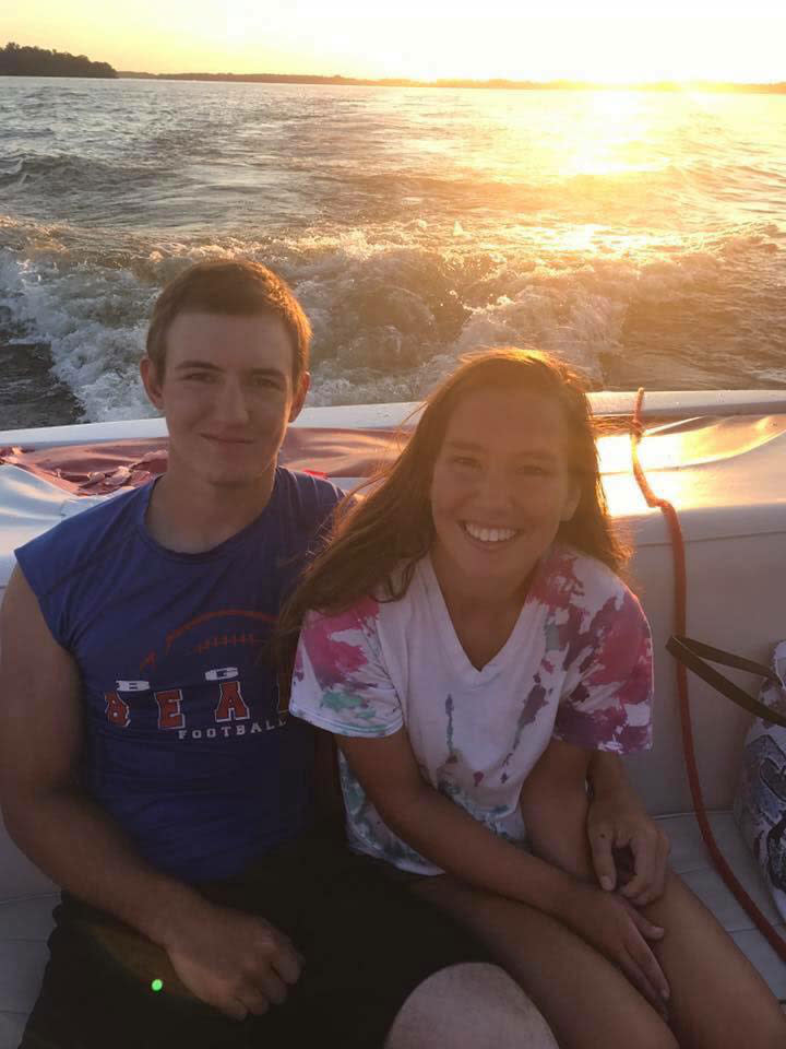 From left: Dalton Jack and Mollie Tibbetts in 2017