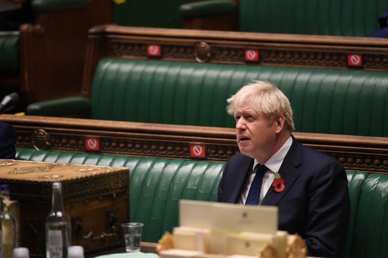 The weekly question-time debate at the House of Commons in London