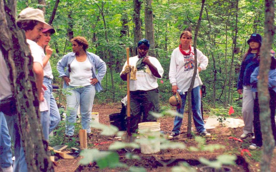 In 2000, an archaeological excavation conducted by Hoosier National Forest, Indiana State Museum, and students from Tennessee State University uncovered the Elias and Nancy Roberts farmstead within the Lick Creek African American Settlement.