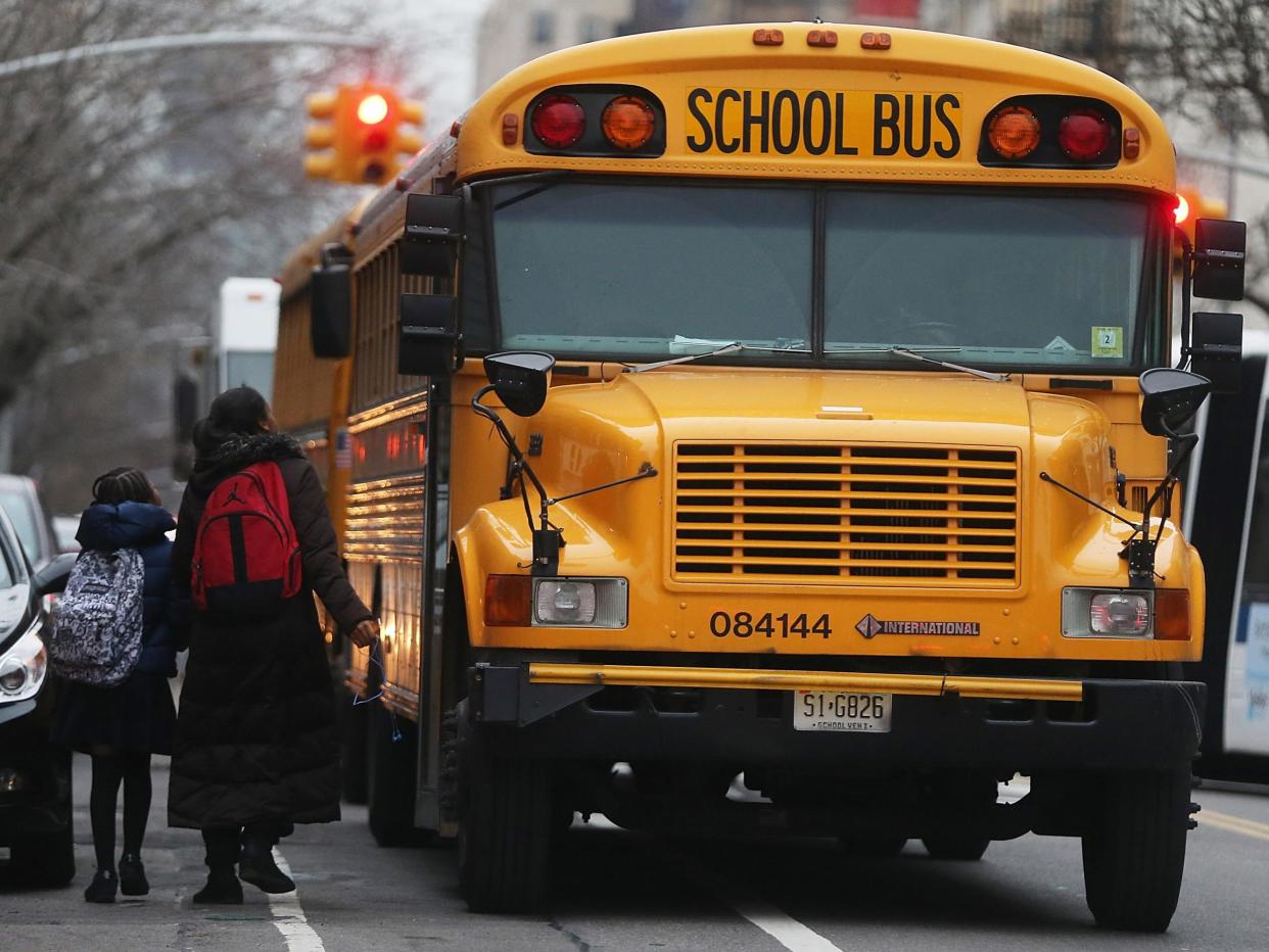 A young pupil grabbed the wheel before the bus reached a bridge (File photo): Getty