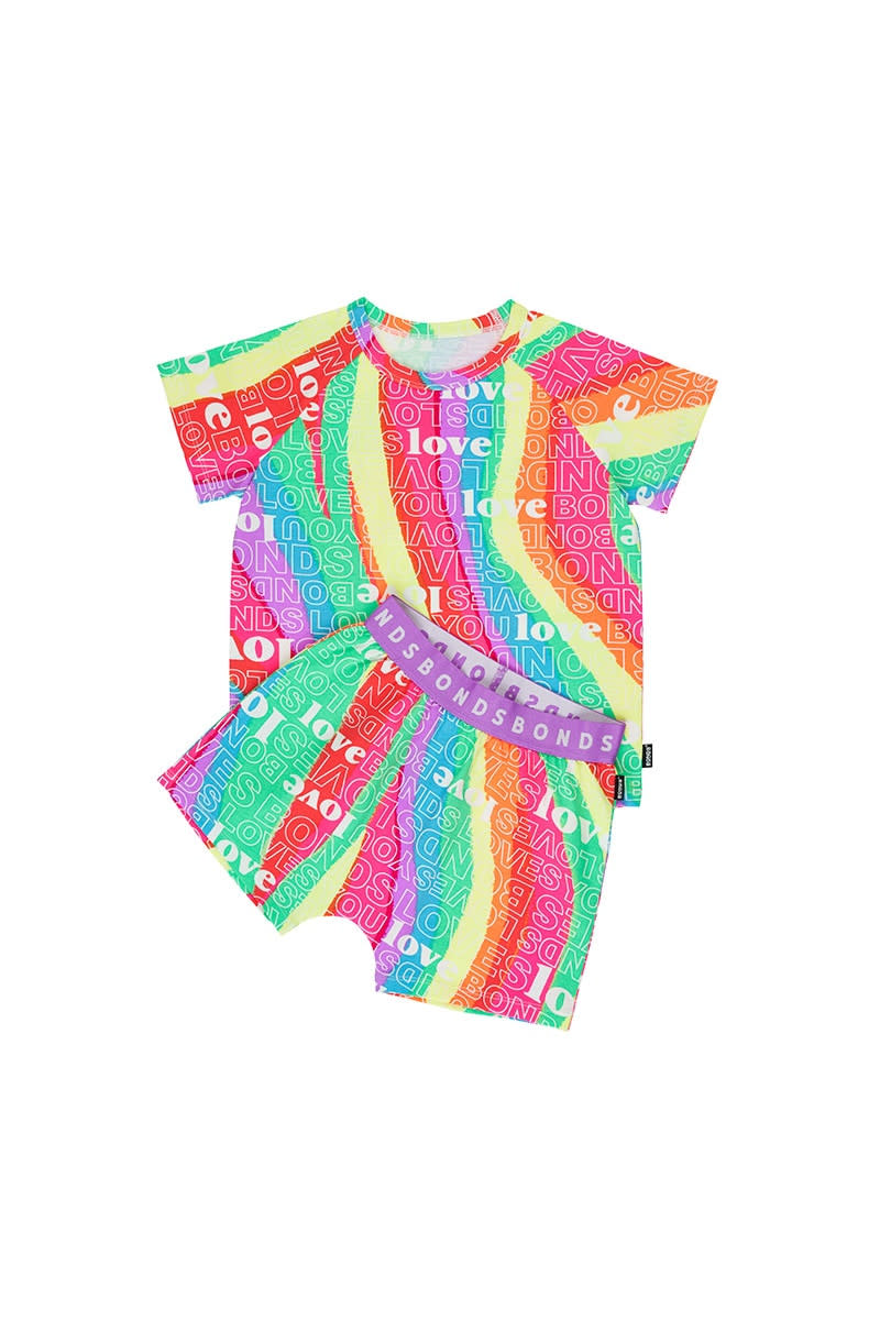 Bonds Mardi Gras kid t-shirt and shorts set