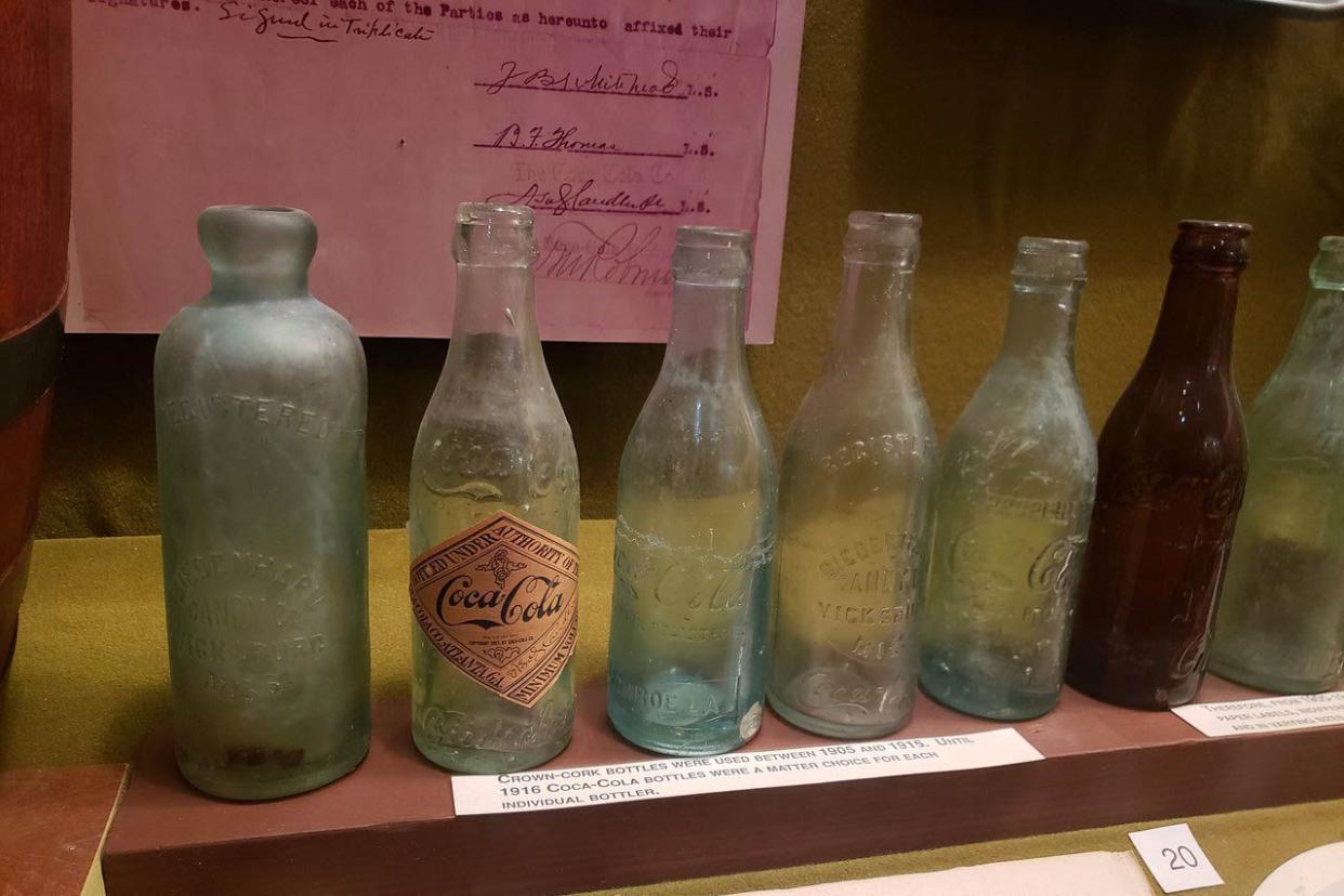 coca-cola bottles from the early 1900s