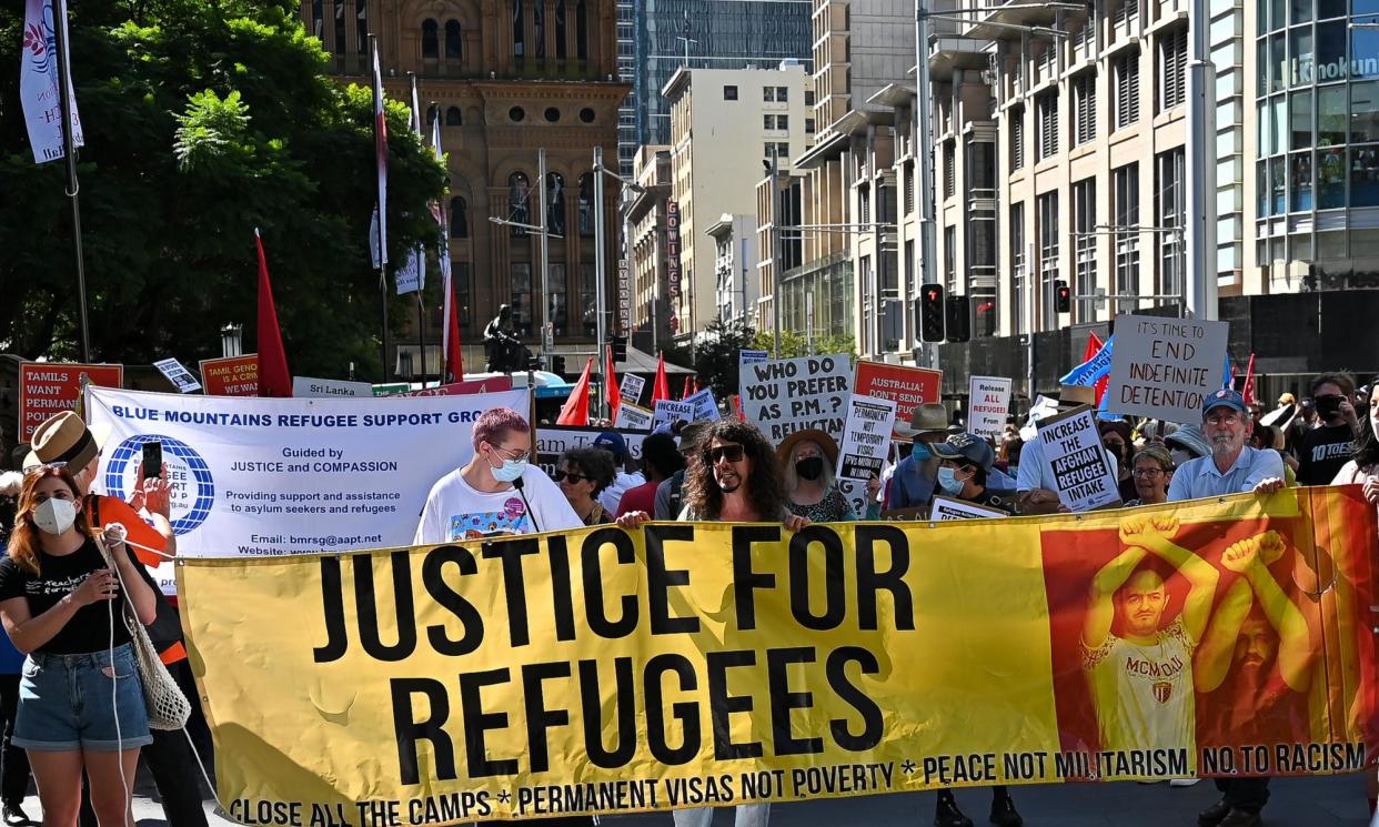 <span>The newly expanded scheme allows the government ‘to bribe people seeking asylum to return to a country where they fear persecution and violence,’ the Greens immigration spokesperson, David Shoebridge, says.</span><span>Photograph: Anadolu/Anadolu Agency/Getty Images</span>