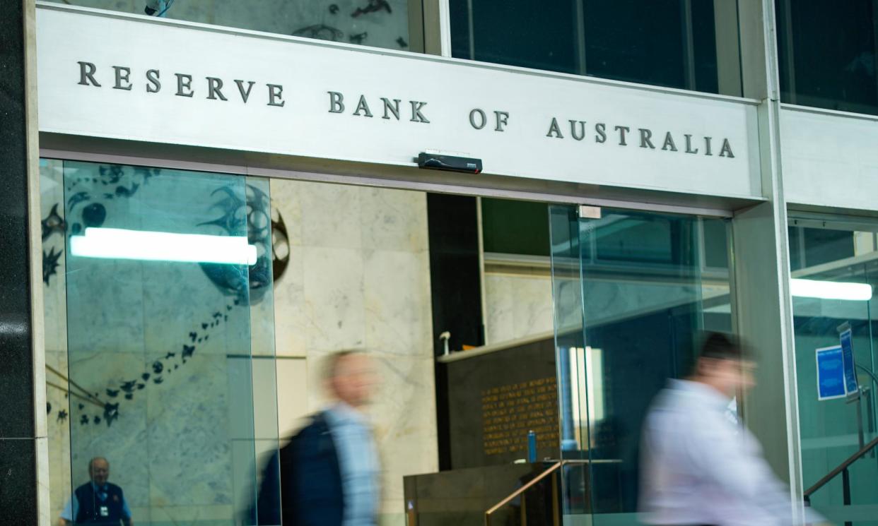 <span>The Reserve Bank board, which meets on 6-7 May, will carefully assess the March inflation numbers but it’s hard to imagine a major change of tack on interest rates.</span><span>Photograph: Mark Baker/AP</span>