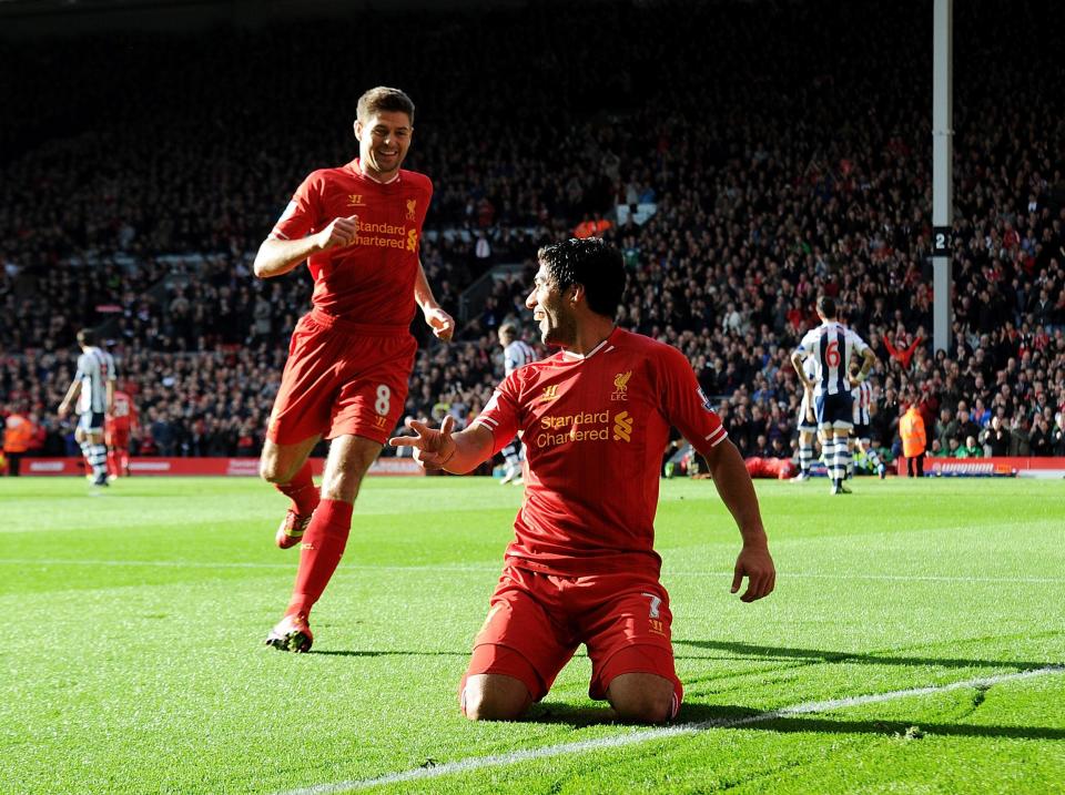 Gerrard and Suarez played key parts in Liverpool's last significant title challenge: Getty Images