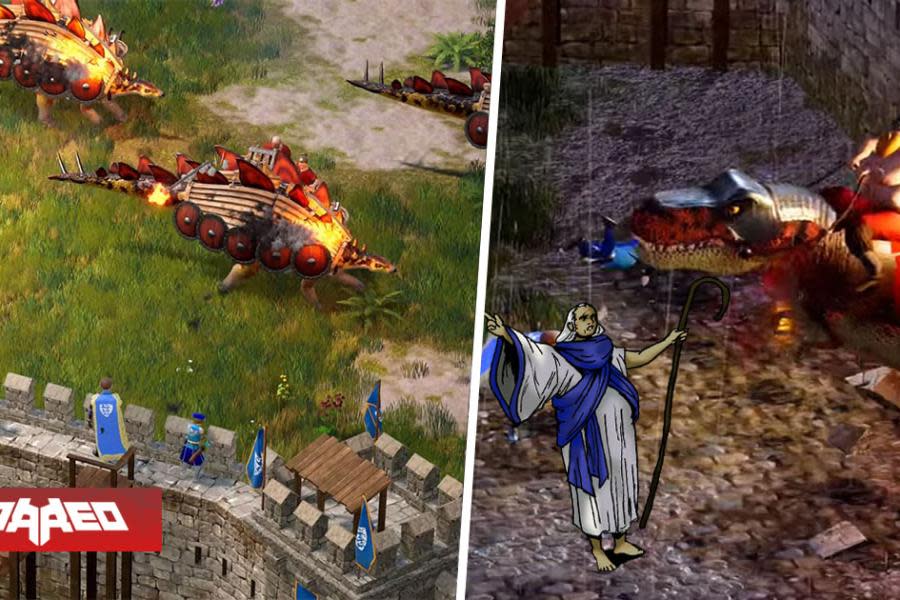 Nuevo juego de estrategia de STEAM que es un Age of Empires con dinosaurios estilo medieval, estrena nuevo tráiler