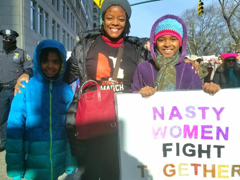 Nina, left, Charise and Lauren Fisher. (Photo: Kadia Aretha Tubman/Yahoo News)