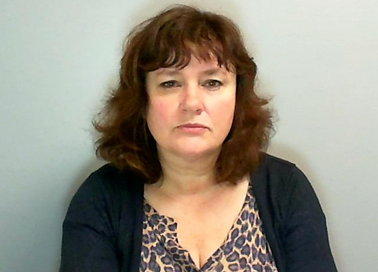 Carolyn Lightwing, 55, has been jailed for two years after transferring £596,000 from her employer's accounts to her own. (SWNS)