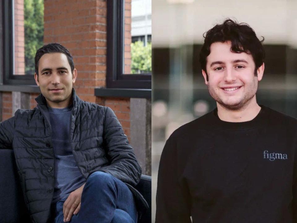 Scott Belsky and Dylan Field headshot side by side