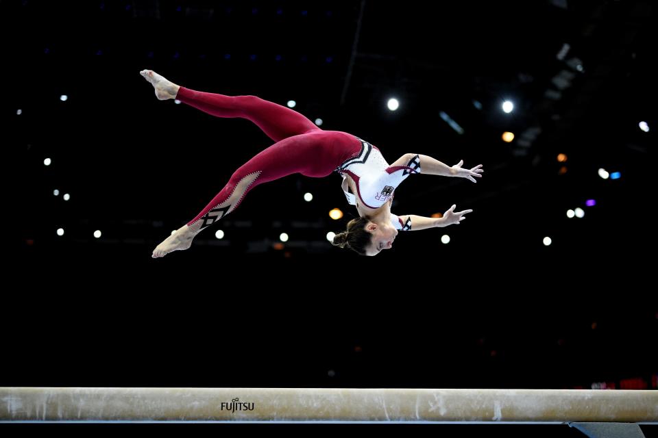 Sarah Voss hopes competing for Germany in a unitard will show young gymnasts around the world they have options when it comes to their competitive attire.