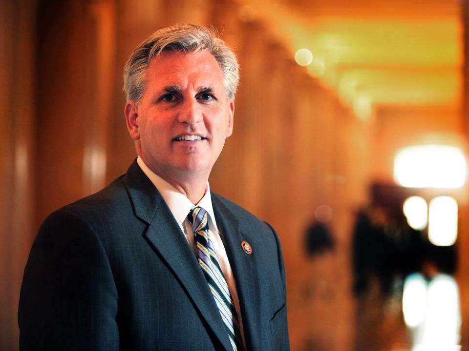 Earlier this month, Rep. Kevin McCarthy (R-CA), shown here in the U.S. Capitol, December 9, 2009, was chosen in a poll of congressional insiders as the GOP member of Congress with the &quot;brightest political future.&quot; (Robert Giroux/MCT) (Photo by Robert Giroux/MCT/Tribune News Service via Getty Images)