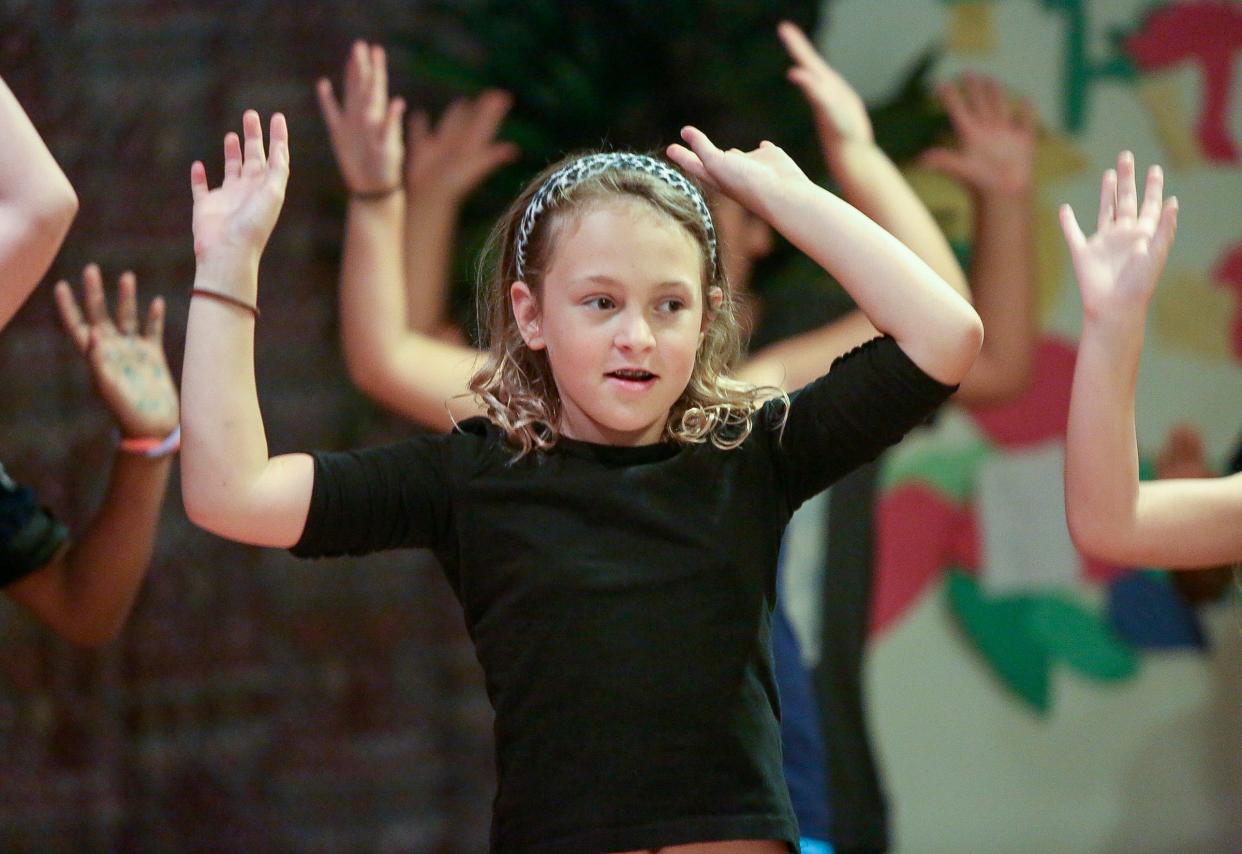 Students in a performing arts camp at Melissa & Starling's Performing Arts & Tutoring in the Boynton Beach Mall give a performance in 2015.