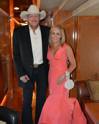 <p>Alan Jackson Instagram</p> Alan Jackson and Denise Jackson.