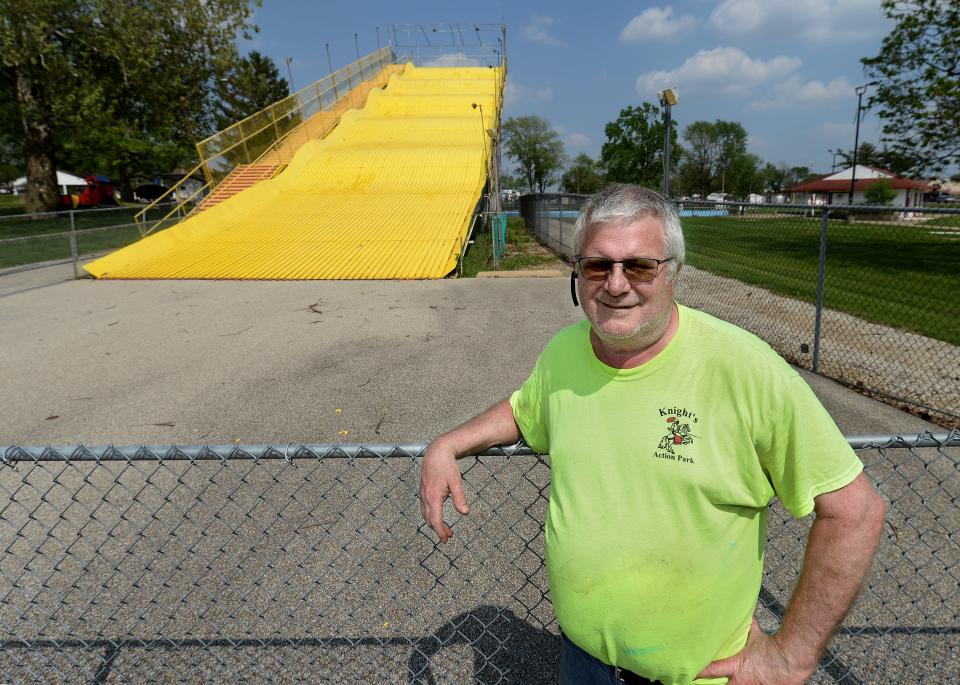 Doug Knight, who is the owner of Knight's Action Park & Splash Kingdom, is now the owner of the Giant Slide at the Illinois State Fairgrounds.