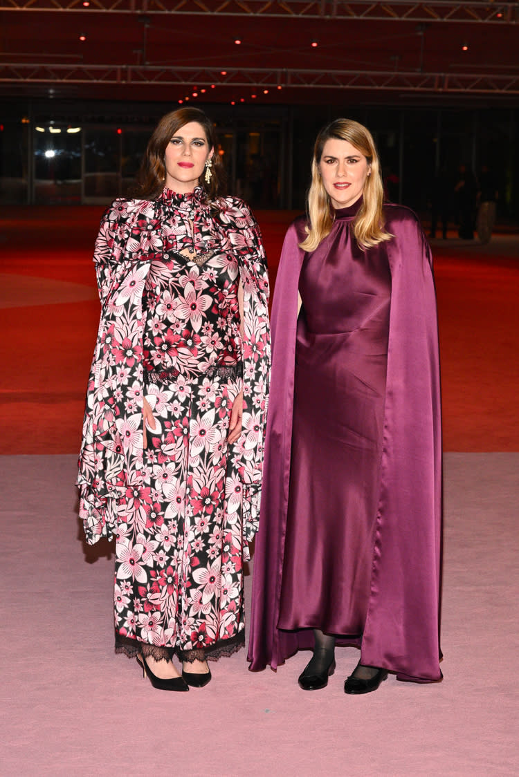 Laura Mulleavy and Kate Mulleavy at the 2023 Academy Museum Gala held at the Academy Museum of Motion Pictures on December 3, 2023 in Los Angeles, California.