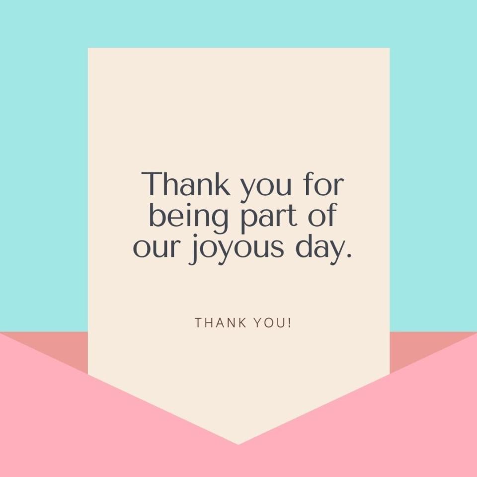 Wedding Thank You Note Wording