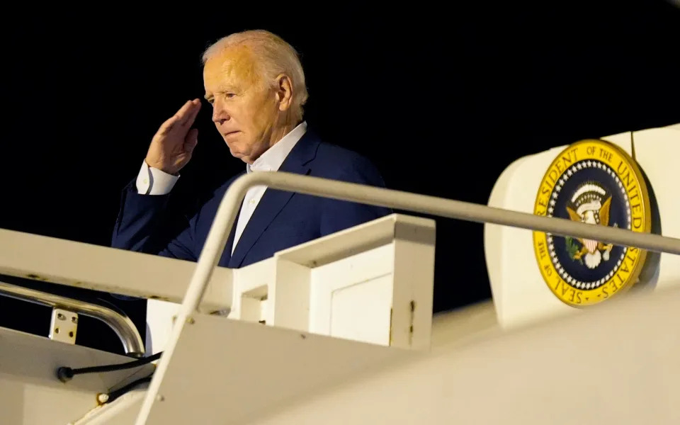 Joe Biden boarded Air Force One at Dover to return to the White House