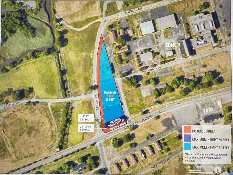 Zone 4 of the Mega Parcel is just 2½ acres in Eatontown. It is zoned for motion picture, television and broadcast studios.
