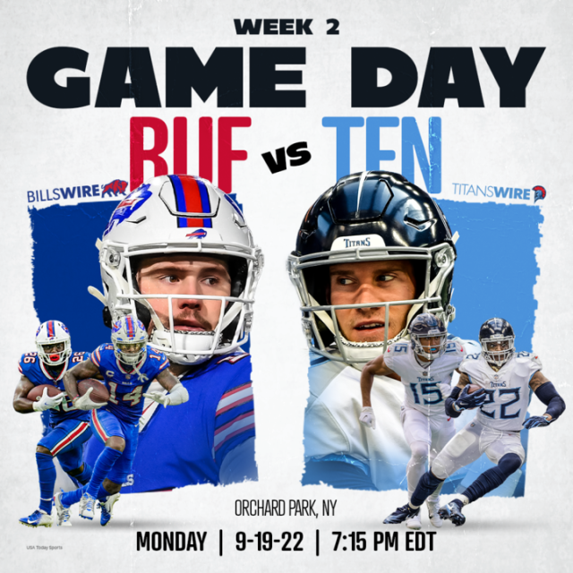 Tennessee Titans will play Bills in Buffalo, Week 2