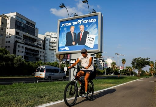 Netanyahu has campaigned with a combination of divisive populism and attempts to portray himself as a world statesman by talking up his relationships with foreign leaders including US President Donald Trump and Russian President Vladimir Putin