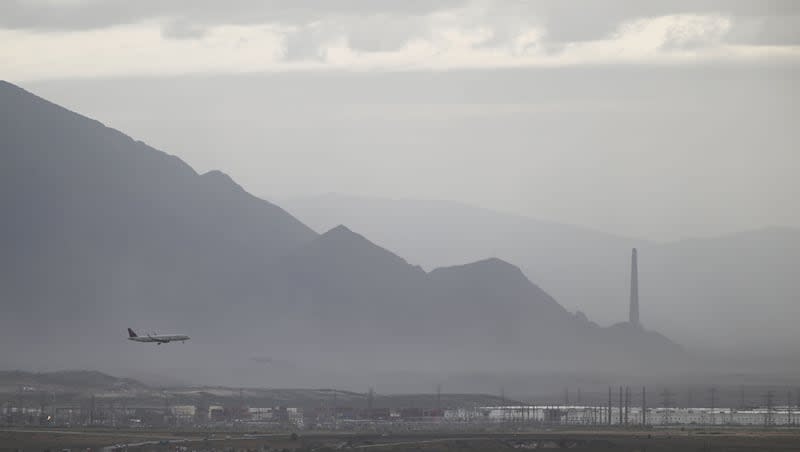 High winds and dust are seen in Salt Lake City on Monday, June 17, 2024. New research from the University of Utah shows Pacific Islanders and Hispanics are most adversely affected by exposed Great Salt Lake dust.