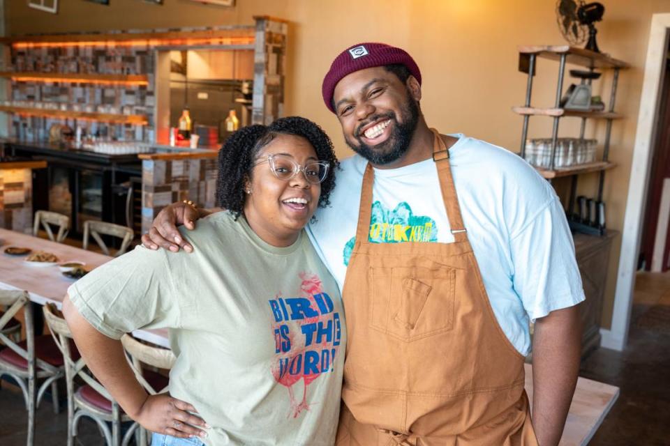 Subrina and Greg Collier are photographed on March 10, 2020, ahead of their planned opening of Leah & Louise at Camp North End. During the beginning of the pandemic, the Colliers postponed their grand opening but began with curbside pickup instead.