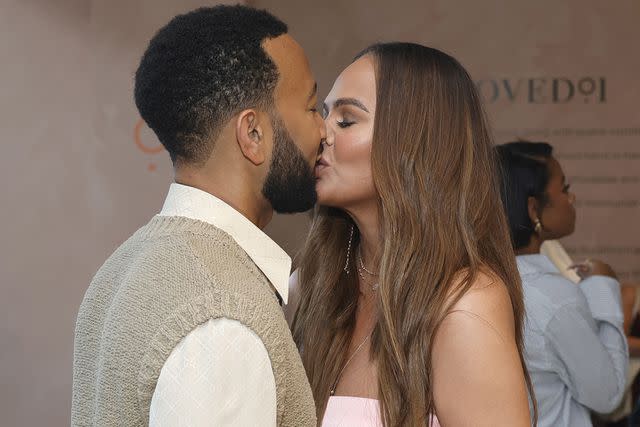 Chrissy Teigen Dropped Ring and Cursed During Wedding Vow Exchange