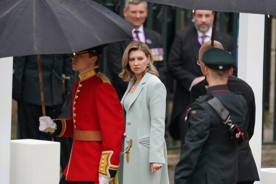 First Lady of Ukraine Olena Zelenska at coronation