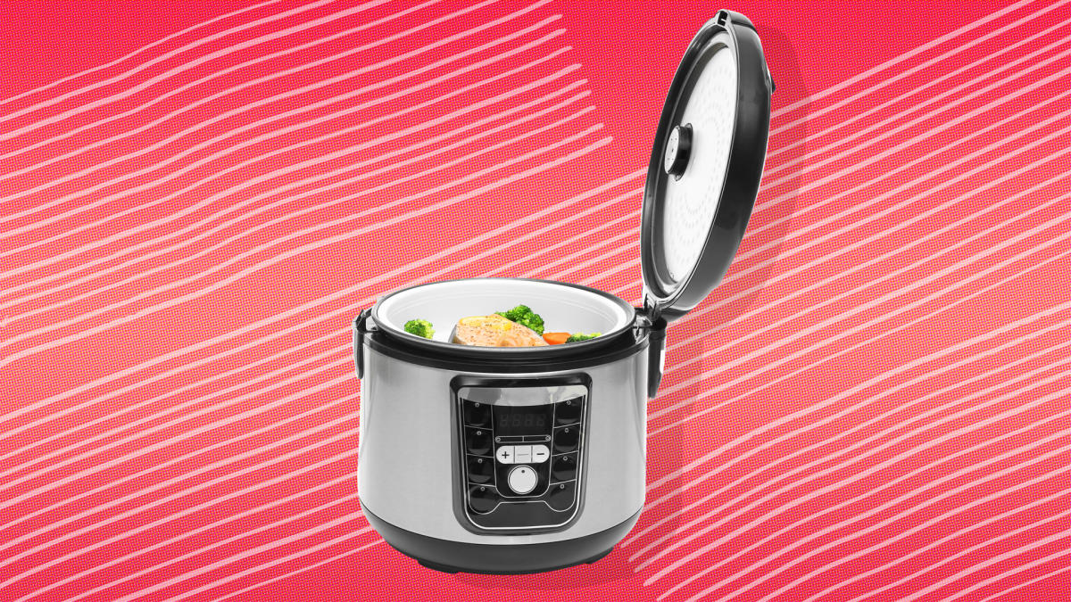 Elite Gourmet 8.5Qt. Digital Slow Cooker Stainless-Steel/Black MST