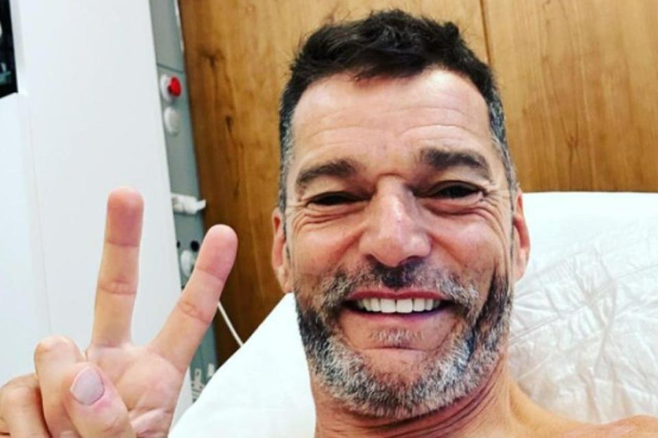 Fred Sirieix in the hospital (Instagram / Fred Sirieix)