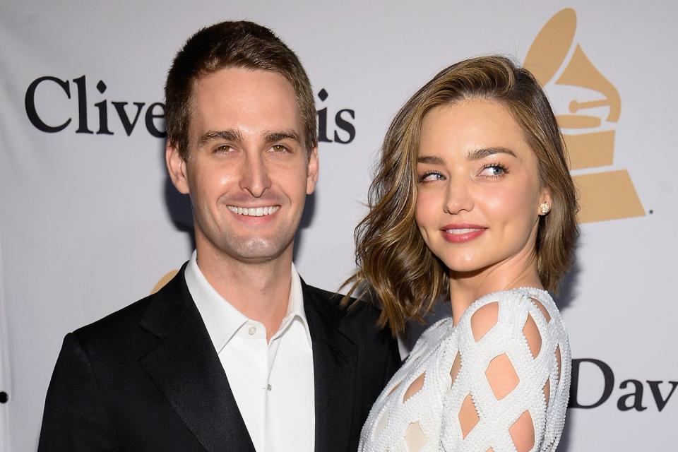 Snapchat founder Evan Spiegel is engaged to model Miranda Kerr: Kevork Djansezian/Getty Images