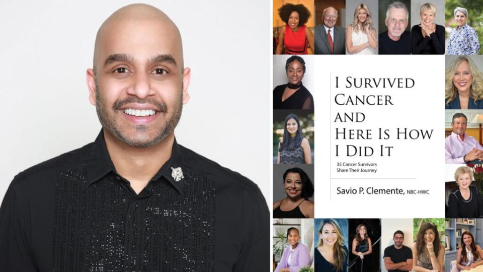 Savio P. Clemente speaks to 35 cancer survivors in his book, “I Survived Cancer and Here Is How I Did It.” (Yan/XYZ Portraits, Authority Magazine Press)