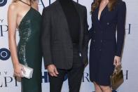 <p>Sylvester Stallone avec sa femme Jennifer Flavin et sa fille Sistine Stallone à la première du documentaire HBO "Very Ralph" à Los Angeles le 11 novembre 2019. </p>