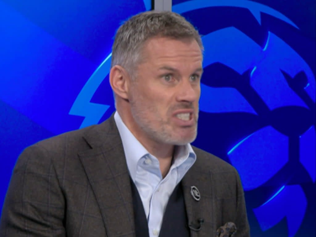 Jamie Carragher waded into an argument on social media  (Sky Sports)