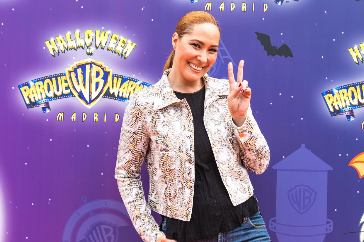 SAN MARTÍN DE LA VEGA, SPAIN - OCTOBER 16: Chayo Mohedano attends Halloween new season at Warner Bros Park Madrid on October 16, 2021 in Madrid, Spain. (Photo by David Benito/Getty Images)