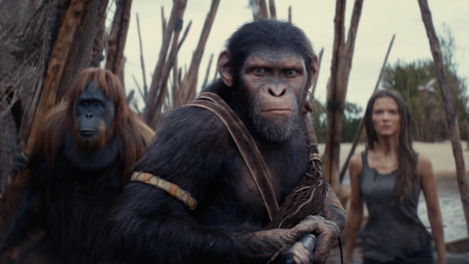 Noa (Owen Teague) is the new lead character in Kingdom of the Planet of the Apes. (20th Century Studios)