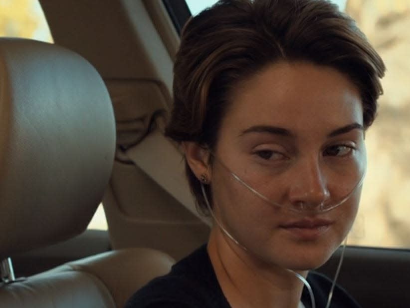 Hazel sitting in a car.