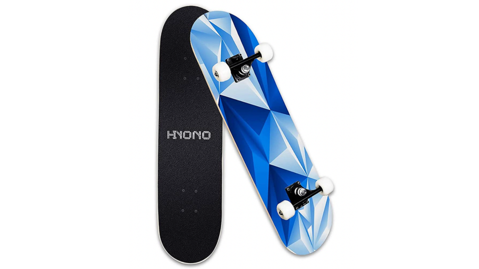 This beginner skateboard is praised for its balance.