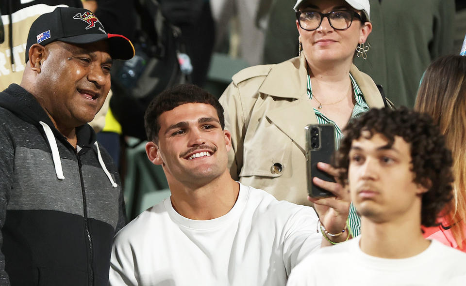 Nathan Cleary at the Matildas game.