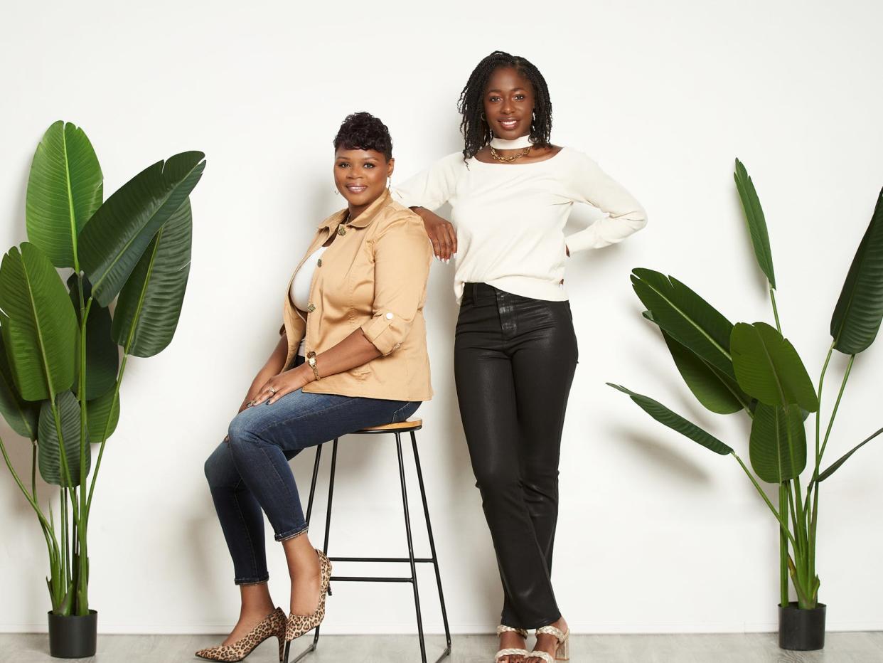 Osahon Ojeaga (right) and her co-founder Mary Ellen Moore (left).