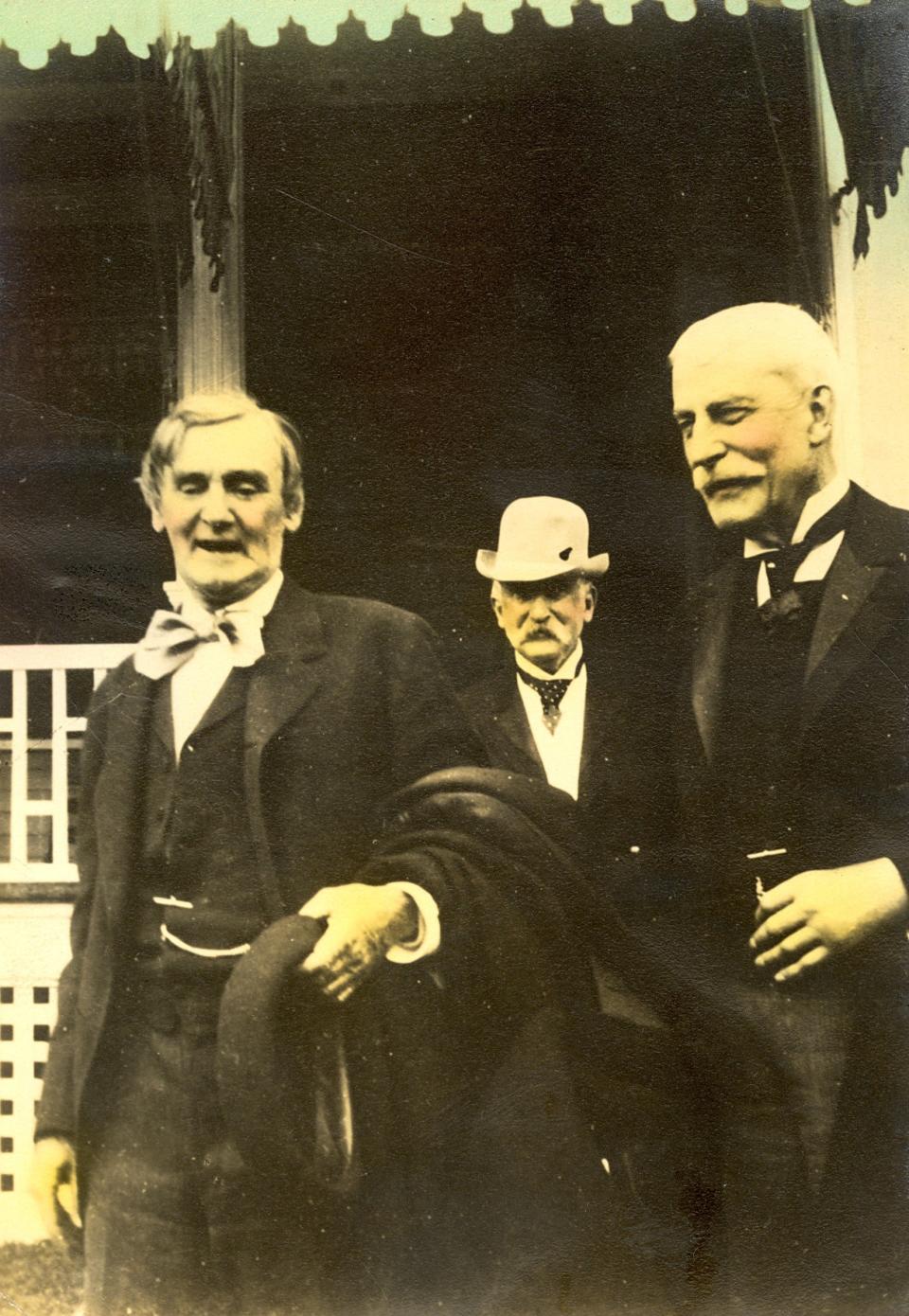 Joseph Jefferson and friends Chauncey Depew and Henry Flagler in Palm Beach.