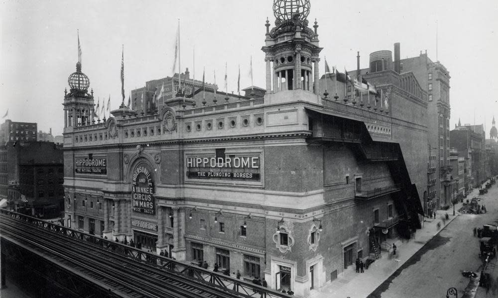 <span>Unidentified photographer – Manhattan: the Hippodrome, Sixth Avenue between 43rd Street and 44th Street, 1905.</span><span>Photograph: Patricia D Klingenstein Library, New-York Historical Society</span>