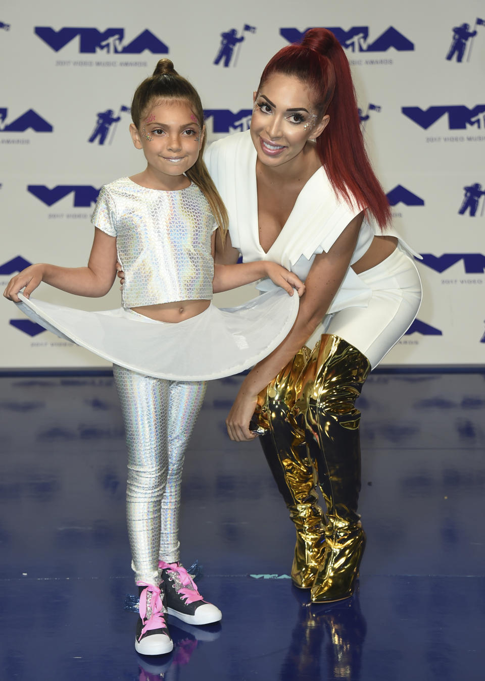 Farrah and her daughter Sophia