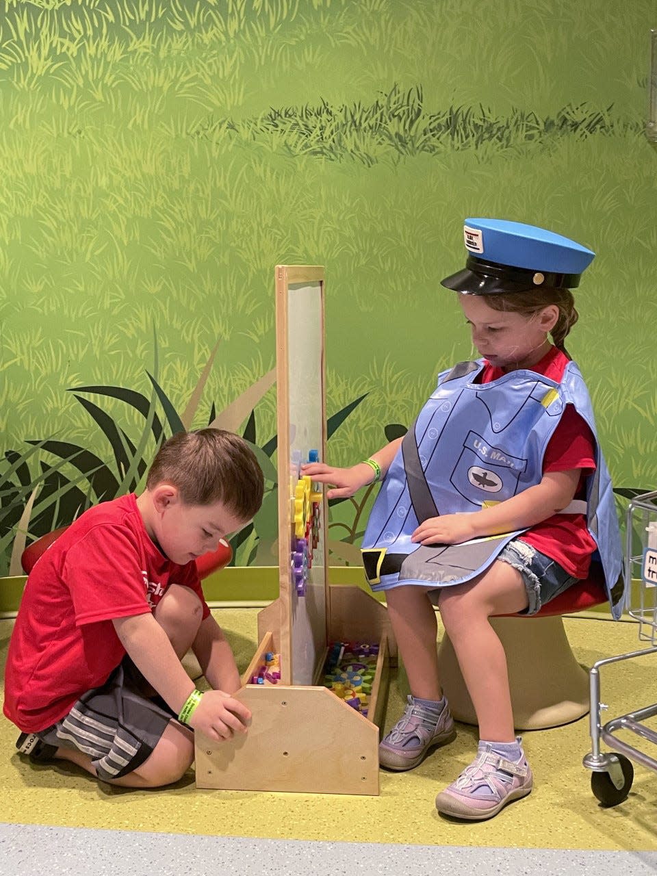 Imaginative play is encouraged in the Play & Learn Place, which opened about a year ago.