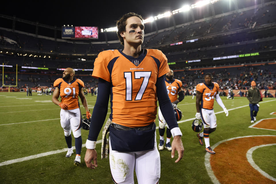 Brock Osweiler is leaving the NFL after seven journeyman seasons and one Super Bowl run. (Joe Amon/Getty Images)